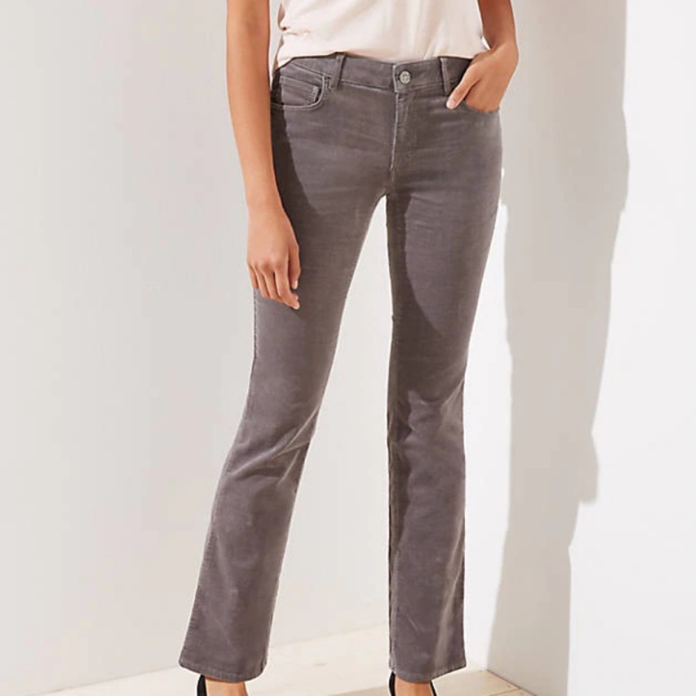 Ann Taylor Loft Curvy Boot Corduroy Jeans
